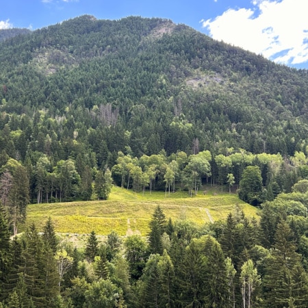 Zone de dépôt des 44 000 m3 de matériaux excavés