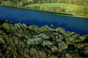 France, Drôme (26), Ardèche (07), le vieux Rhône vers le Baix le Logis Neuf