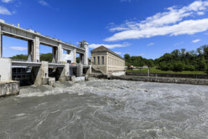 Gestion-sédiementaire_Centrale-Hydroelectrique_Chancy-Pougny_photo-C.-Moirenc