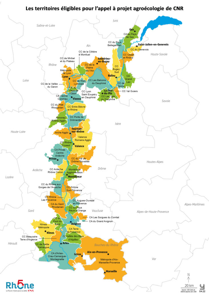 Carte périmètre éligible P5R couleurs - avec les noms
